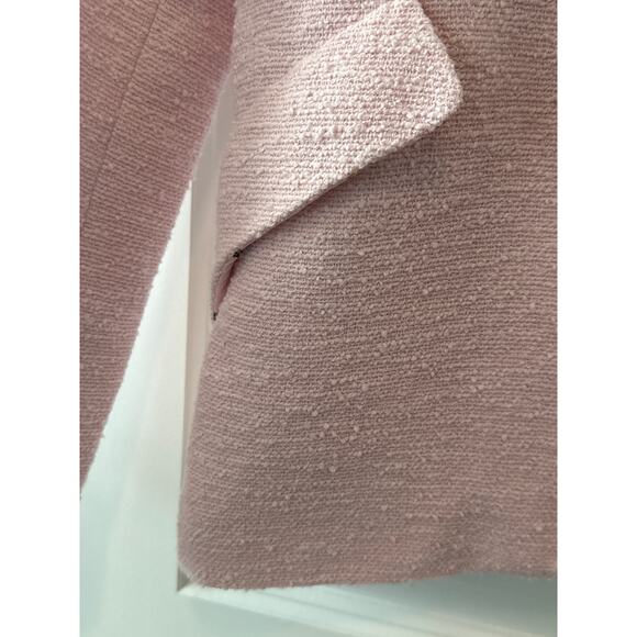 L’Agence Pink Chamberlain Textured Tweed Blazer Jacket Size 8 Elegant - Picture 15 of 16